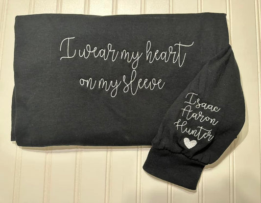 I wear my heart on my sleeve